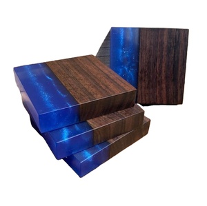 Best Selling Resin <b>And</b> Natural Wood Tea <b>Coaster</b> <b>Set</b> Home Bar Restaurant <b>Coasters</b> For Drinks Table Decor Resin Coffee <b>Coaster</b> - Product Image 1