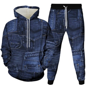 Sublimación hombres chándales peso pesado alta calidad Simple deportes jogging trajes único chándal conjunto al aire libre streetstyle - Product Image 1