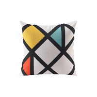 Classique 100% Coton Brodé Gaufre 320 GSM Résistant Aux Taches Écologique Lavable En Machine Durable Fabriqué En Inde Coussin