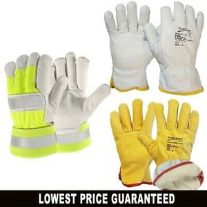 High Visible Designed Leather <b>Driver</b> <b>Gloves</b> Work Comfortable in Hand Protection Safety Competitive Factory Price <b>Gloves</b> - Product Image 4