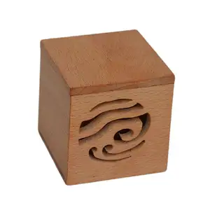나무 디자인 향 홀더 상자 실내 향수 자연 방 청정기 상자