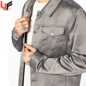 Vestes en satin pour hommes de bonne qualité Doublure personnalisée en polyester 100% avec impression par sublimation de couleurs unies avec logo personnalisé - Product Image 4