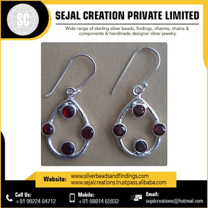 Boucles d'oreilles chandelier en argent sterling 925 avec pierres précieuses, personnalisées OEM, pour occasions festives, vente en gros - Product Image 5