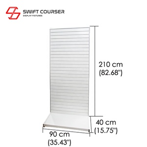 Bán Lẻ Kim Loại Tường Slatwall Hiển Thị Nội Thất Slat Board Gondolas Countertop Spinner Stands - Product Image 5
