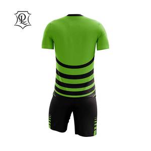 Ensembles d'uniformes de football respirants personnalisés à prix d'usine, maillots de football en tissu molletonné 100% coton, couleur et logo personnalisés - Product Image 4