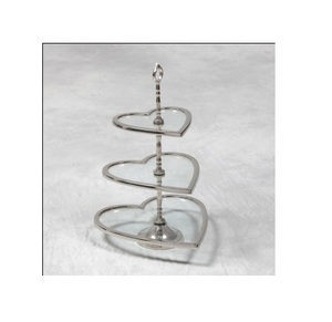 Hermoso soporte de pastel de metal de 2 niveles para fiestas de cumpleaños y festivales para decoración de pasteles - Product Image 5