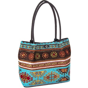 Ottoman Kilim ตุรกีออกแบบ Bohemian Turquoise สีกระเป๋า - Product Image 1