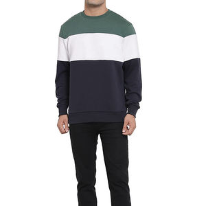 Sweat-shirt à col rond pour hommes, logo personnalisé, bon marché, sweat-shirt uni - Product Image 4