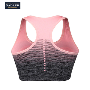 Women High for Sports <b>Bra</b> with Padded Removable Cups Spandex/Polyester Quick Dry & Breathable Textured Design for Yoga - Product Image 3