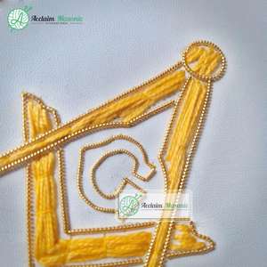 Delantal bordado a mano Order of Eastern Star Masonic OES Worthy Patron Delantal - Product Image 3