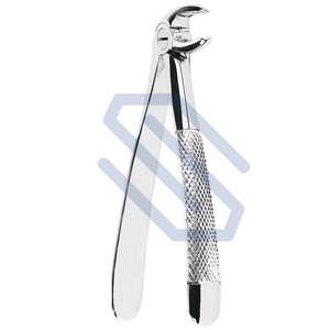 Instrumentos quirúrgicos dentales aprobados por la CE, fórceps de extracción de molares inferiores derechos de Acero inoxidable n. ° 23, potencia manual, patrón en inglés - Product Image 1