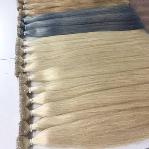 Manufacture Price virgin cuticle aligned tape in hair extensions human hair M style shape #1 raw virgin hair extensions tape ins