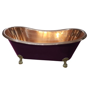 Baignoire indienne élégante peu coûteuse en métal argenté meilleure baignoire autoportante Offre Spéciale meilleure baignoire en métal - Product Image 2