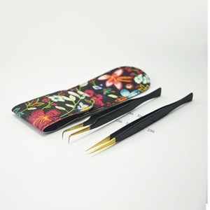 Pinzas para Extensión de Pestañas con Forma de Cola de Pez, Acero Inoxidable, Duraderas, Puntas Finas de 10 mm, Logotipo Personalizado, Marca Propia para Pestañas - Product Image 2