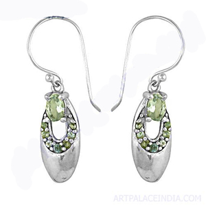 Latest Design in Simple Silver Multi Gemstone <b>Earrings</b> Jewelry - Product Image 2