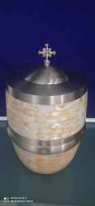 Suministros funerarios de latón, urna funeraria de Madre de perla grande - Product Image 5