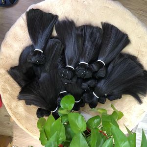 Virgen camboyano 16A cutícula alineada cabello Remy crudo sin procesar hueso recto extensiones de cabello humano sin enredos derramamiento mismo - Product Image 2