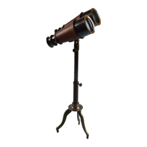 Polished Finishing Design <b>Telescope</b> With Wooden Stand Brass Metal and Leather Design Newly Shiny Binocular Best Design - Product Image 6