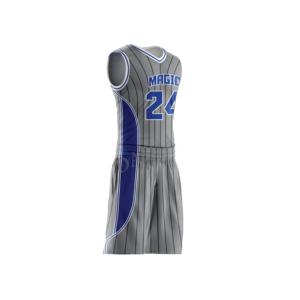 2025 dernière conception vêtements de sport pour hommes uniforme de basket-ball de haute qualité personnalisable sublimé Illusion ensemble pour adultes respirant - Product Image 2