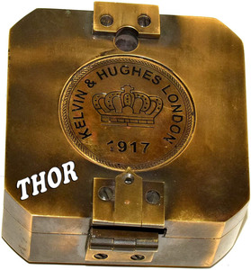 Boussole de MARINE skylin & huhes londres 1917, boussole VINTAGE en laiton, style nautique - Product Image 6