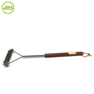 BARBECUE Triangle Brosse De Nettoyage Grattoir À Manche En Bois - Product Image 4