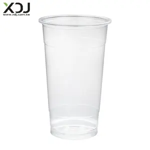 Taiwan 22oz 95mm Factory price transparent disposable PP cold drink cup