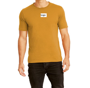 Camisetas ajustadas de manga corta, ropa de tela lavada para reducción de contracción, de banda elástica, en stock - Product Image 2