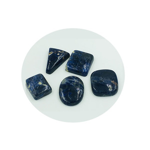 Perles cabochon en sodalite bleue, pierres précieuses naturelles polies et lisses, qualité supérieure pour la fabrication de bijoux et l'artisanat fait main - Product Image 1