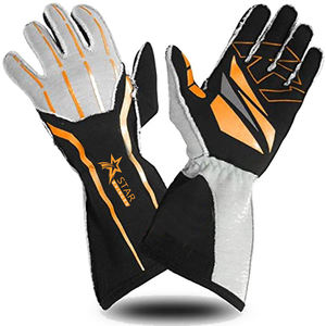 Gants de course XS-2XL personnalisés par DHL Excellente conception en cuir synthétique respirant pour la course compétitive de Kart en PU PK - Product Image 5