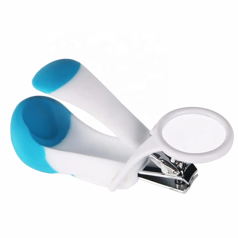 Baby Nail Cutting Tools Stainless Nails Clipper Cutter with Magnifier Glass