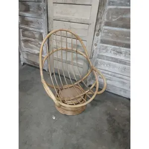 Großhandel Patio Outdoor Garten PE Rattan Half Egg Form Freizeit Lounge Rattan Wicker Stühle für Garten Patio