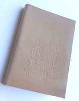 Carnet de voyage en cuir véritable format A5, logo embossé, couleur crème, reliure collée, style vintage, personnalisable, cadeau d'affaires