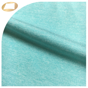 Blue melange color quick dry spandex polyester wicking fabric for sports bra - Product Image 6