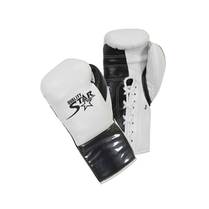 Gants de boxe en vrac, 10 pièces, 8 OZ, couleur noir et blanc, pour adultes, vêtements pour pratique du poinçonnage et d'entraînement, à lacets, vente en gros - Product Image 1