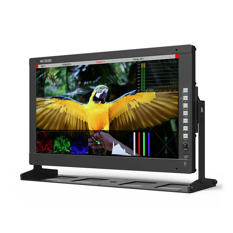 Full HD Pro 12G-SDI monitor pembuatan film produksi siaran CAME-TV CTV-K17 17.3 "16:9 hitam untuk Video bisnis Monitor 1 tahun