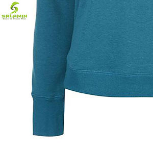 Sweat-shirt à double couche pour hommes, confort léger, tricoté, artisanal avec des garnitures côtelées et une doublure en molleton, pour le cou - Product Image 3