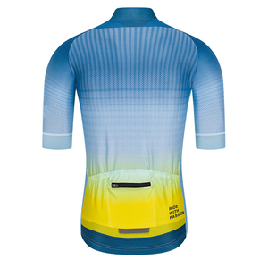 Maillot de cyclisme pour homme personnalisé à sublimation gratuite Haut en polyester à séchage rapide Tri-Suits à manches courtes pour le vélo de route d'été - Product Image 4