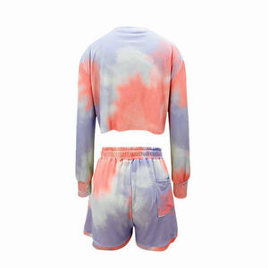 Fancy Sublimation Designed Stylish Crop <b>Top</b> with <b>Short</b> Outdoor Arrival Fancy Summer <b>Sets</b> - Product Image 5