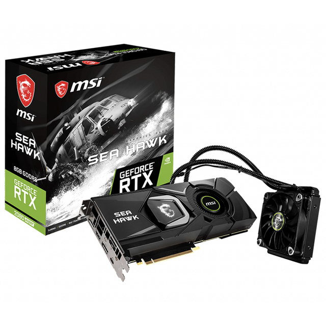 MSI GeForce RTX 2080 SUPER SEA HAWK X 8G Used Graphics Card with NVIDIA GeForce RTX 2080 SUPER GPU and 15.5 Gbps Memory Speed