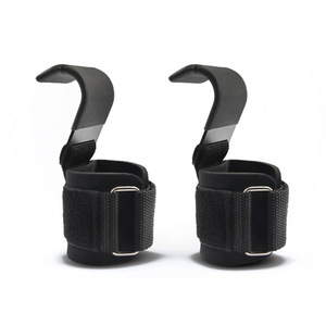 Ganchos de levantamiento de pesas para muñeca, ganchos de soporte de muñeca de levantamiento de pesas de alta resistencia, Powerlifting para gimnasio - Product Image 4