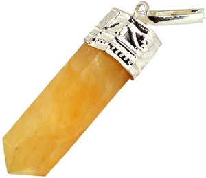 Venta al por mayor de colgantes de cristal de citrino natural, piedras preciosas personalizadas, joyería de lápiz curativo, Reiki, estilo de logotipo, artesanías de piedra semipreciosa - Product Image 1