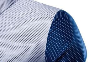 Camisas de vestir de negocios formales de algodón 100% de manga larga blancas sólidas antiarrugas para hombres de calidad, ropa de uniforme de oficina - Product Image 5