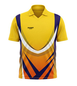T-shirt sublimé de cricket pour hommes avec logo personnalisé imprimé - Product Image 4