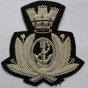 Badges à coudre en fil métallique – Broderie 3D sans nickel, taille et forme personnalisées, délai de livraison d'échantillon de 7 jours - Product Image 1