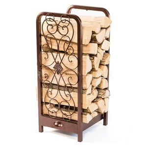 <b>Log</b> Storage Holder in Metal with Large Shape Perfect <b>for</b> Luxury Quality Indoor Outdoor <b>Firewood</b> Placement Accessories - Product Image 5