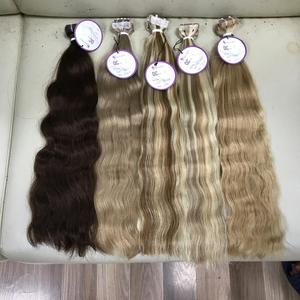 De calidad superior de la cinta transparente en la extensión del pelo humano de la onda Natural estilo - Product Image 2