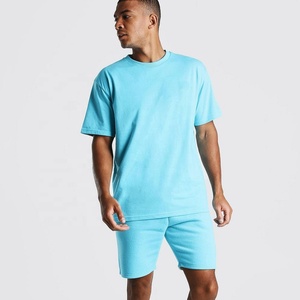 Simplee — ensemble Twin en coton pour homme, Logo personnalisé, bon marché, Jogging, été - Product Image 1
