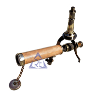 Spyglass en laiton antique et jumelles thermiques cadeau de bureau nautique avec support de trépied longue portée Style maritime élégant