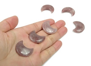 Gema de cuarzo de fresa, piedra preciosa de Luna, cristal curativo - Product Image 2