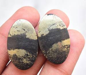 Amazing Pattern Apache Gold Pairs Wholesale Pyrite Gemstone Pair - Product Image 5